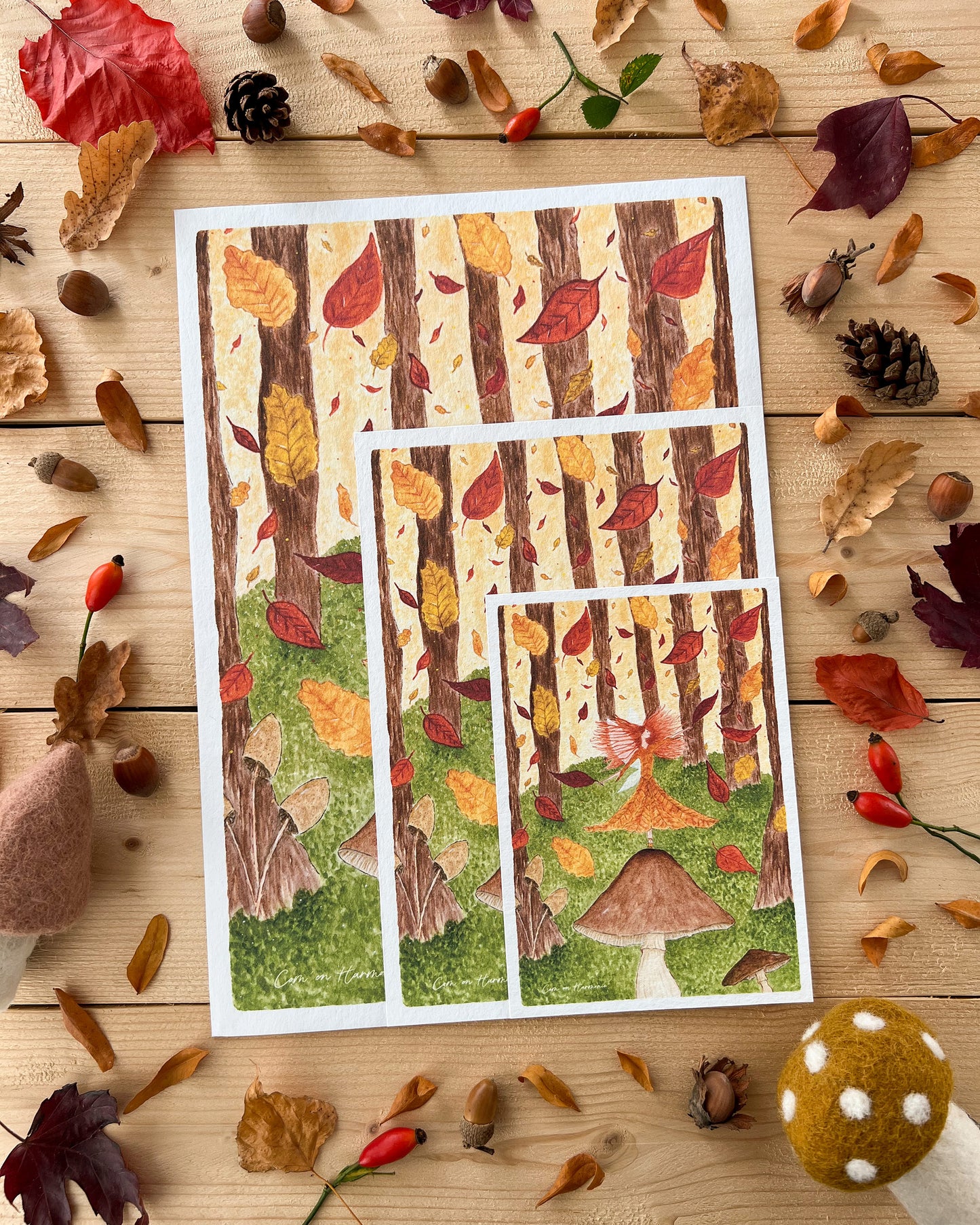 CARTE - FÉE DE L'AUTOMNE