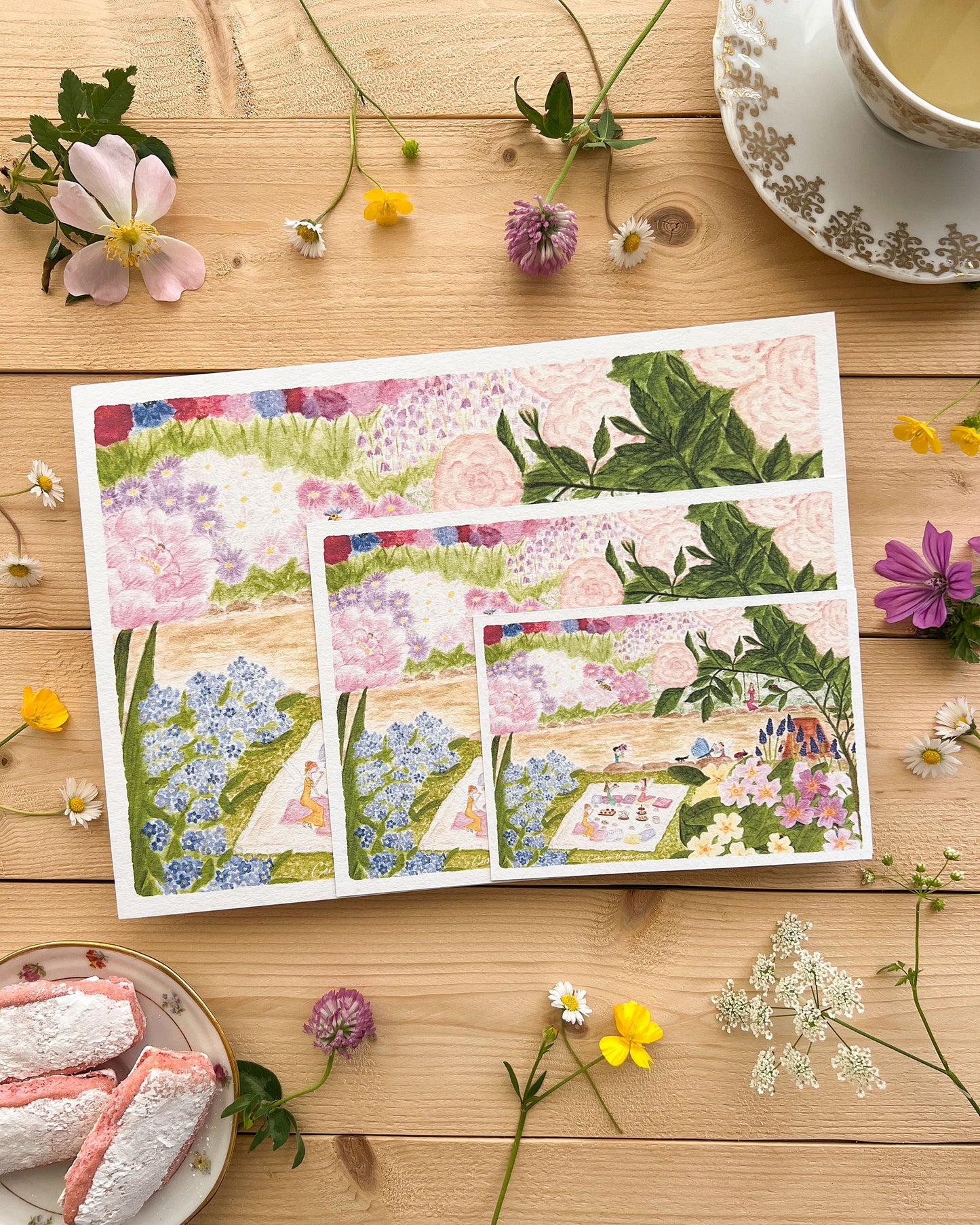 AFFICHE A4 - TEA TIME AU JARDIN