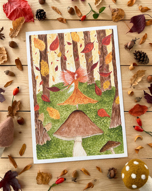 AFFICHE A4 - FÉE DE L'AUTOMNE