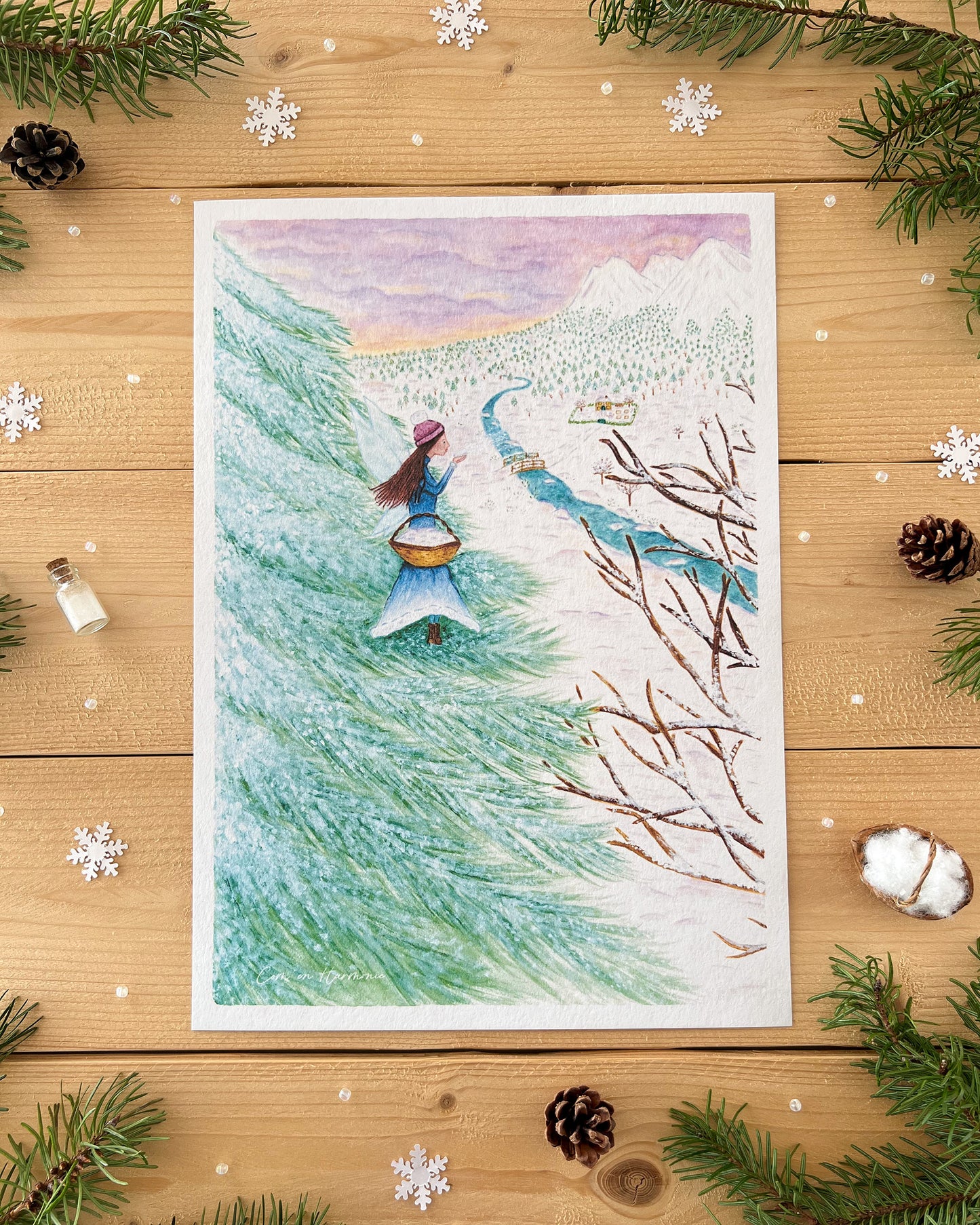 AFFICHE A4 - FÉE DE L'HIVER