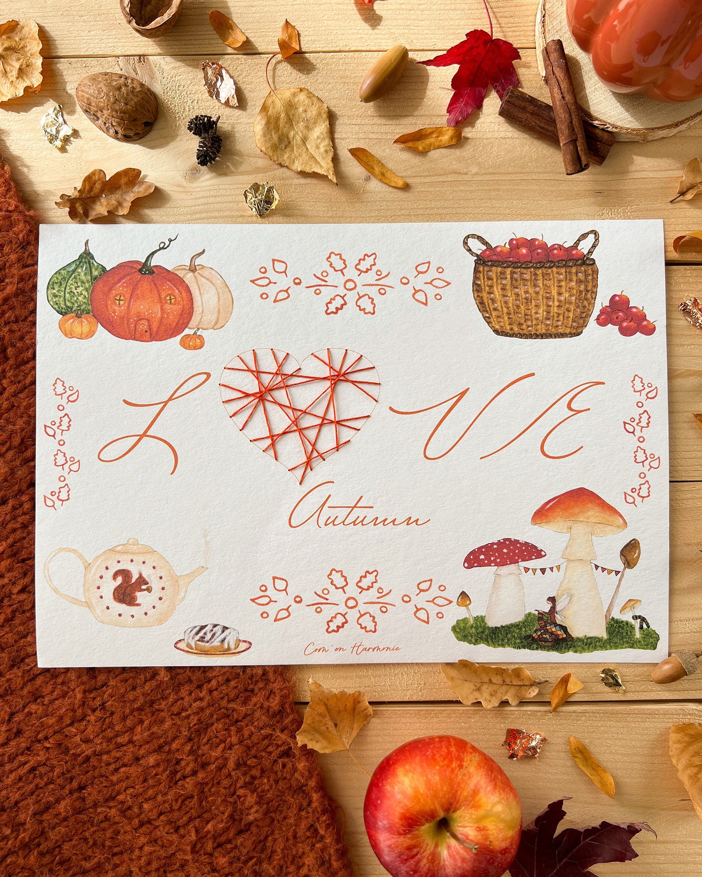 AFFICHE A4 - LOVE AUTUMN