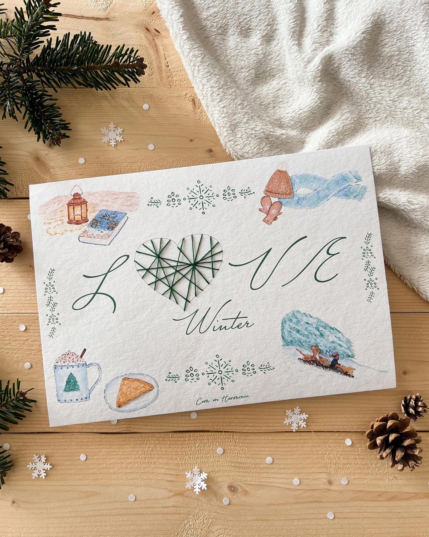 AFFICHE A4 - LOVE WINTER