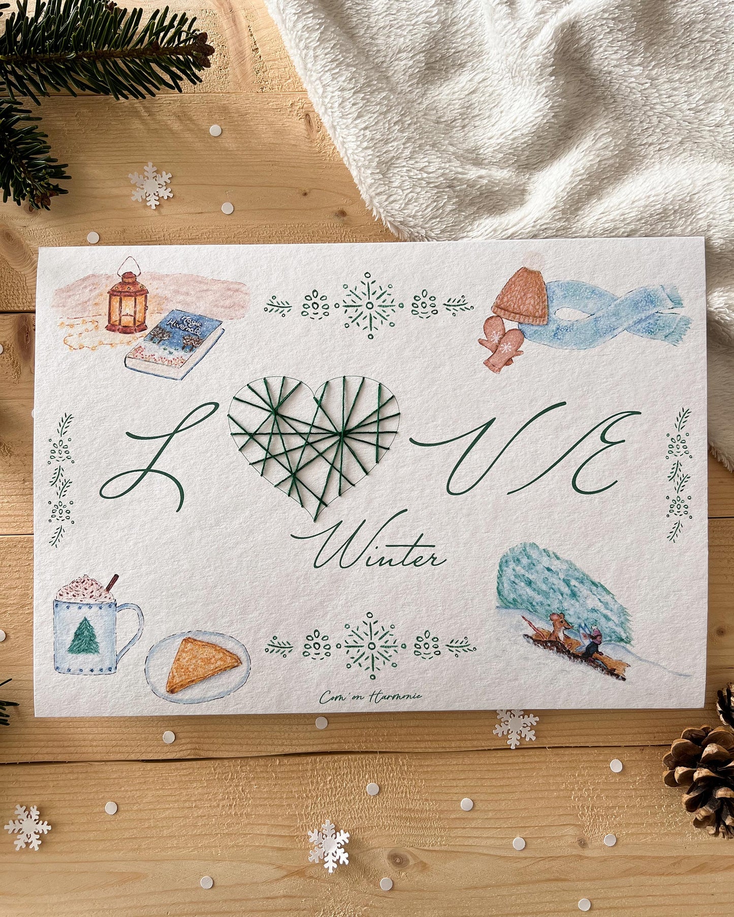 AFFICHE A4 - LOVE WINTER