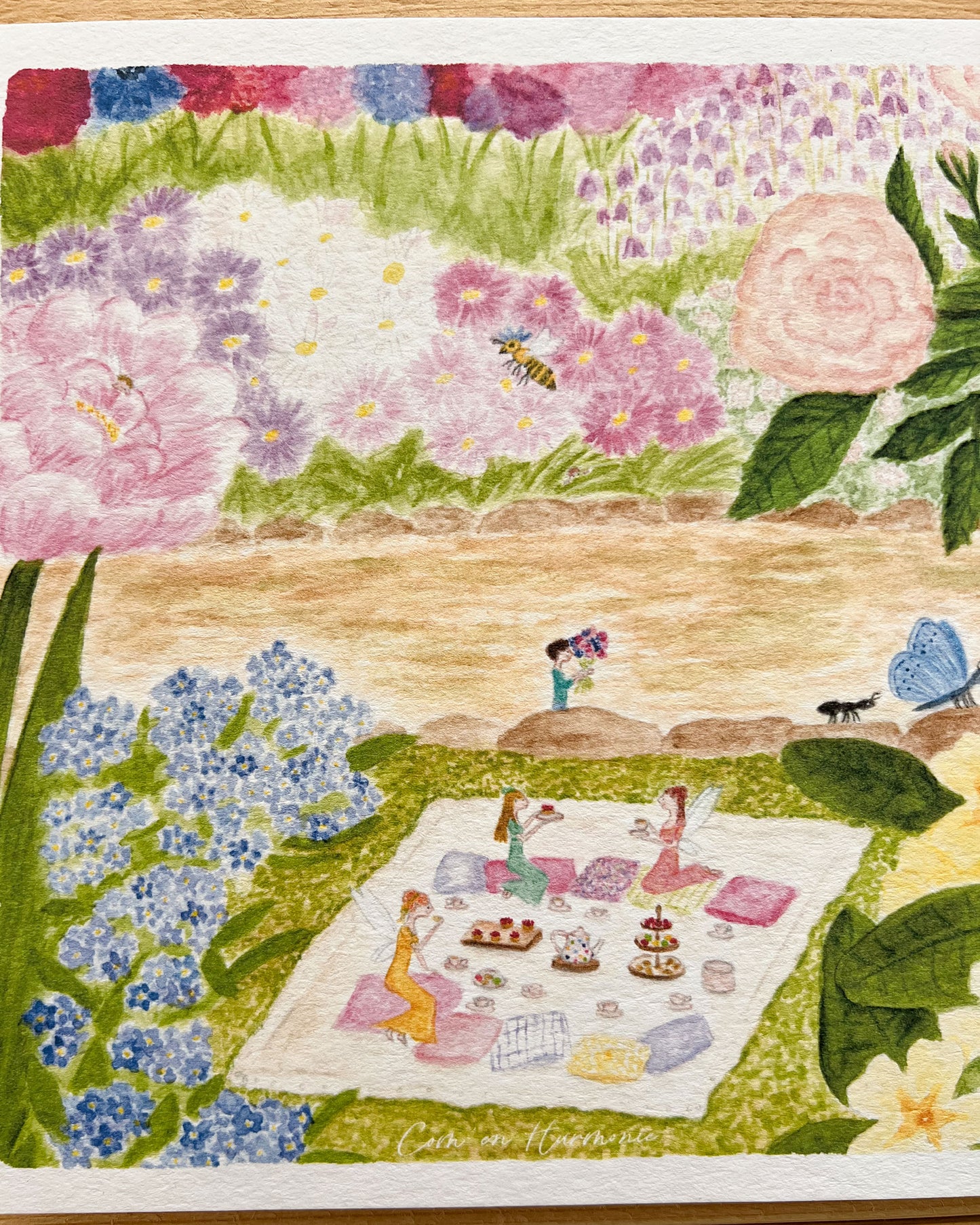 AFFICHE A4 - TEA TIME AU JARDIN