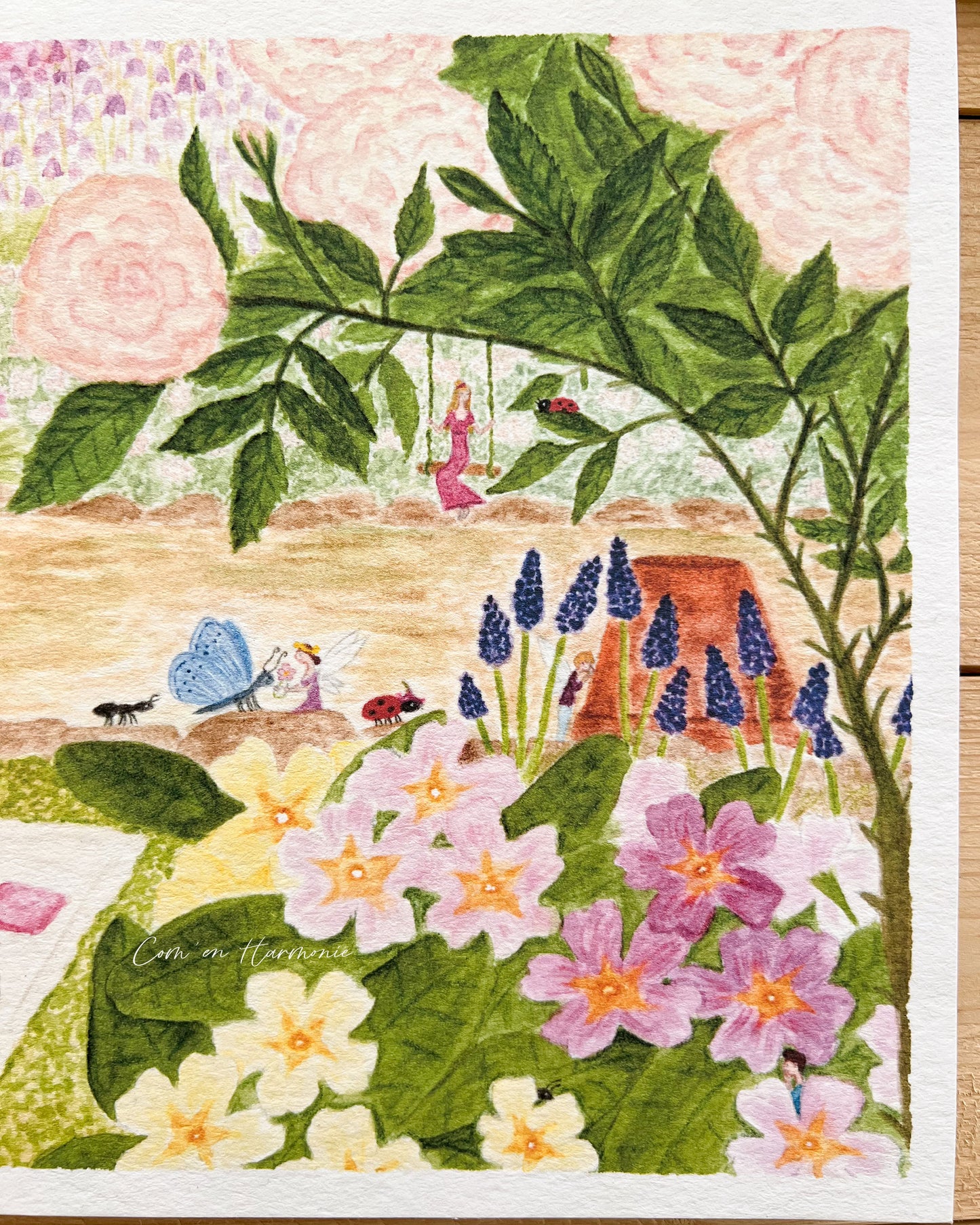 AFFICHE A4 - TEA TIME AU JARDIN
