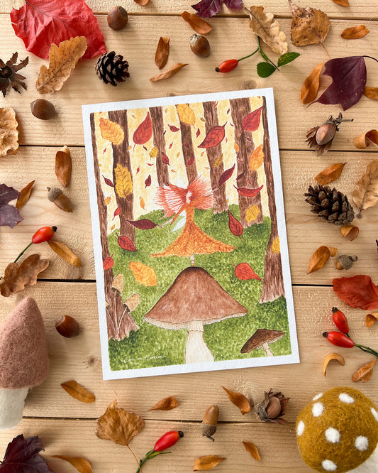 AFFICHE A5 - FÉE DE L'AUTOMNE
