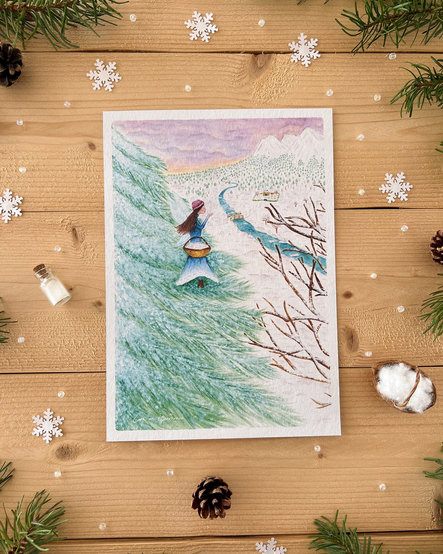 AFFICHE A5 - FÉE DE L'HIVER