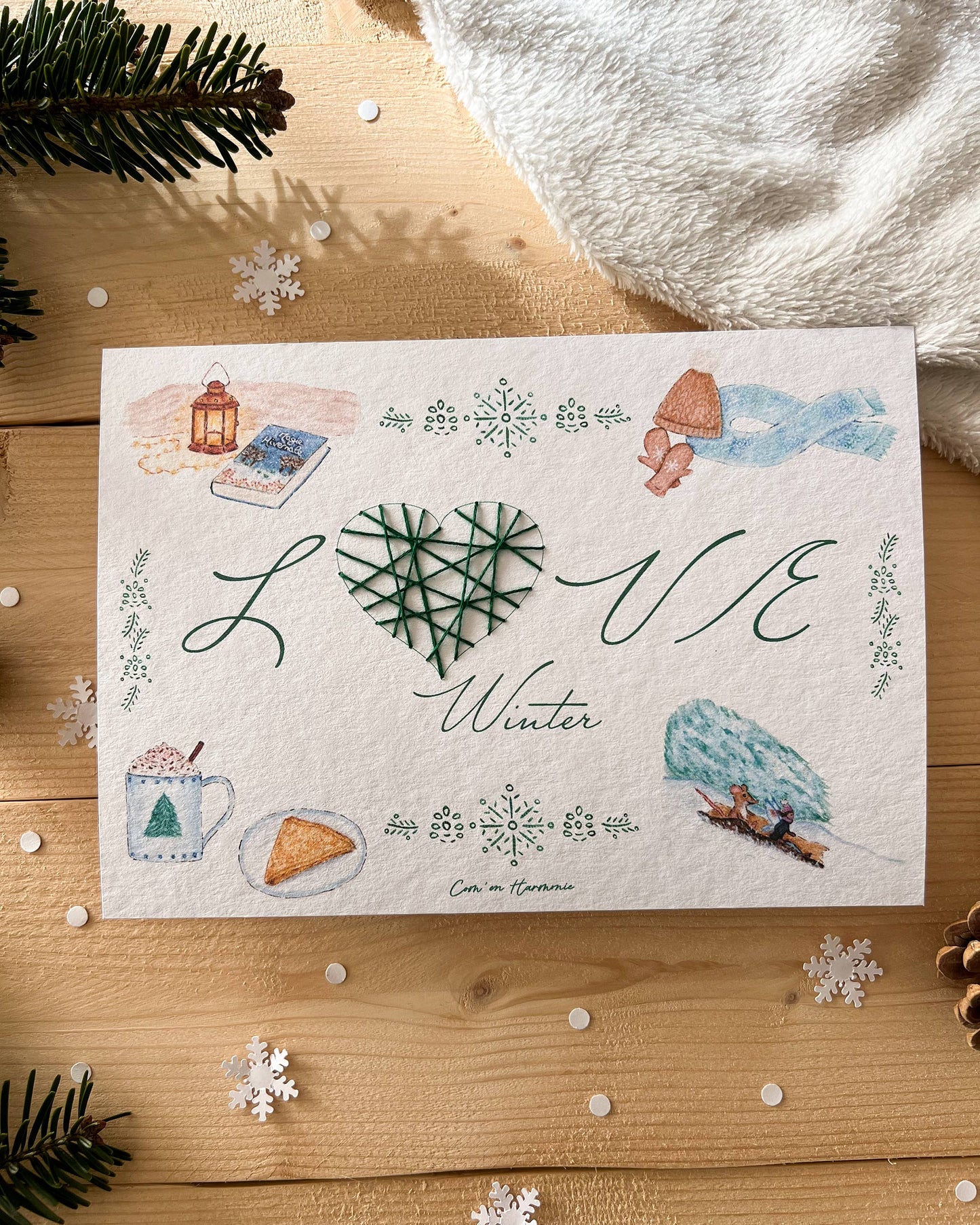 AFFICHE A5 - LOVE WINTER