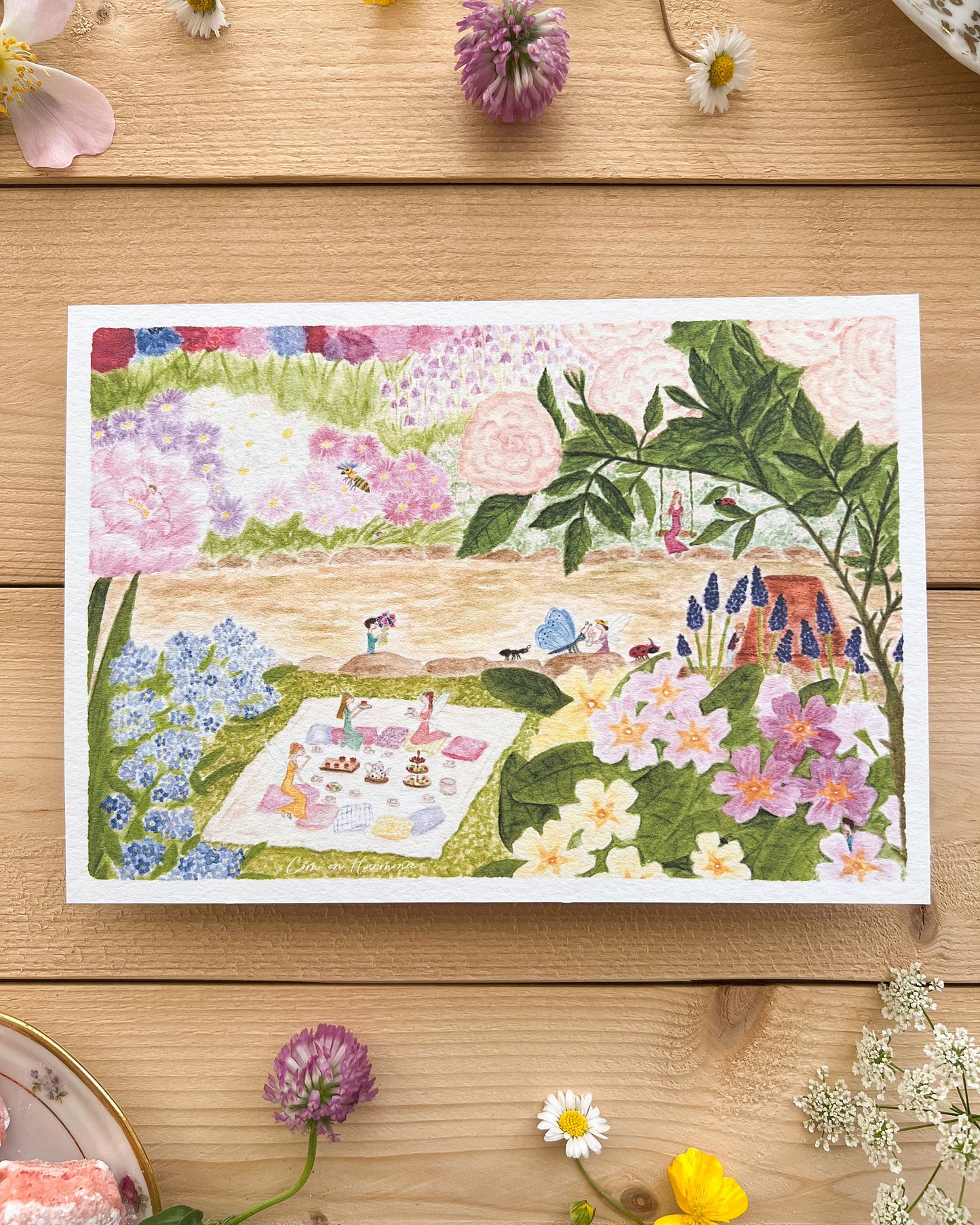 AFFICHE A5 - TEA TIME AU JARDIN