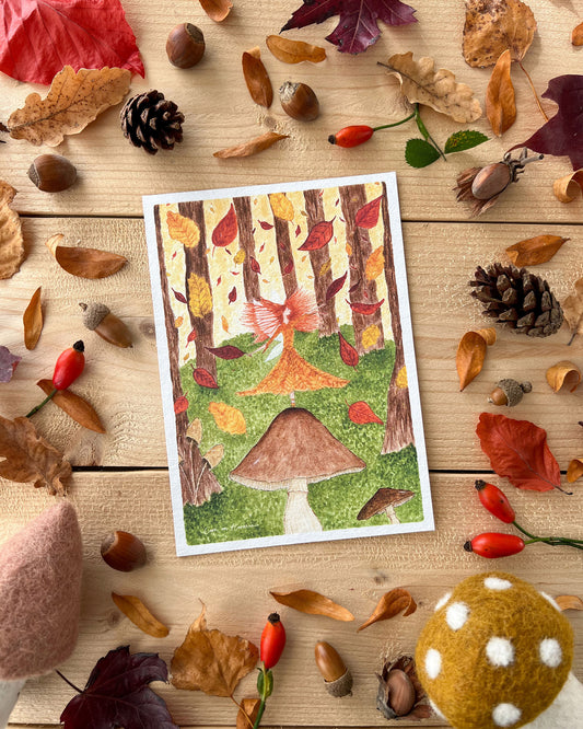 CARTE - FÉE DE L'AUTOMNE