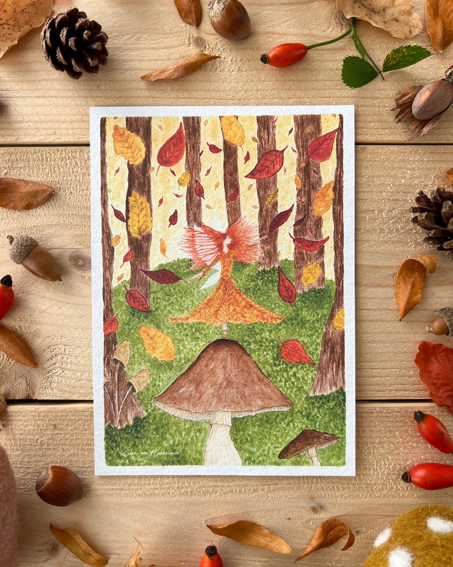 CARTE - FÉE DE L'AUTOMNE