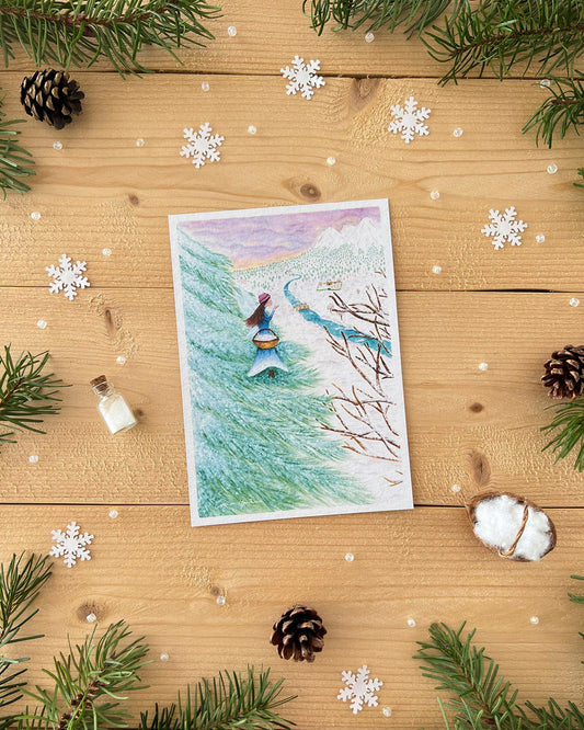 CARTE - FÉE DE L'HIVER