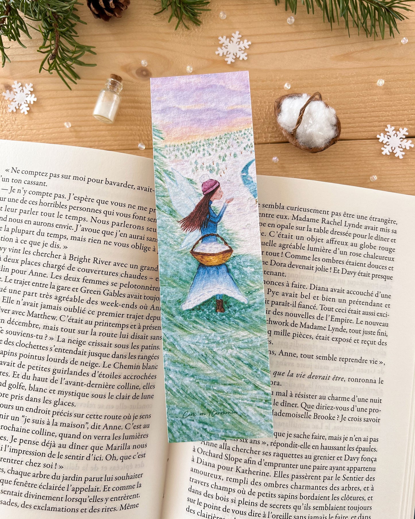 MARQUE PAGE - FÉE DE L'HIVER